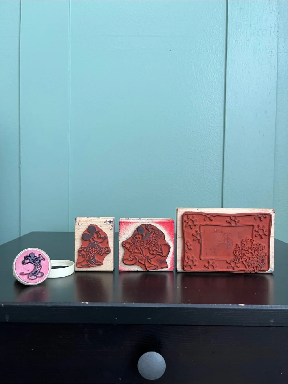 4 Disney Rubber Stamps